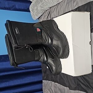 New Climate Snow Boots Black Sz 11 Mens waterproof rubber velcro